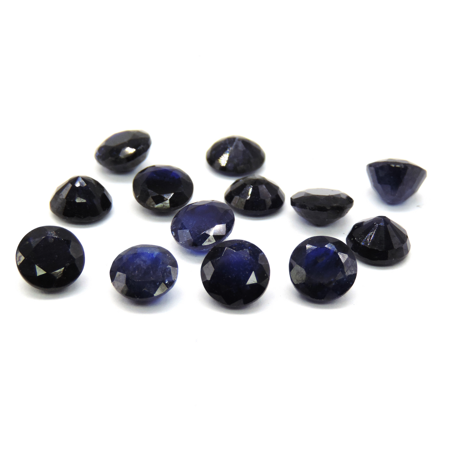 Natural Bangkok Blue Sapphire Calibrated Rounds | 7mm & 8mm