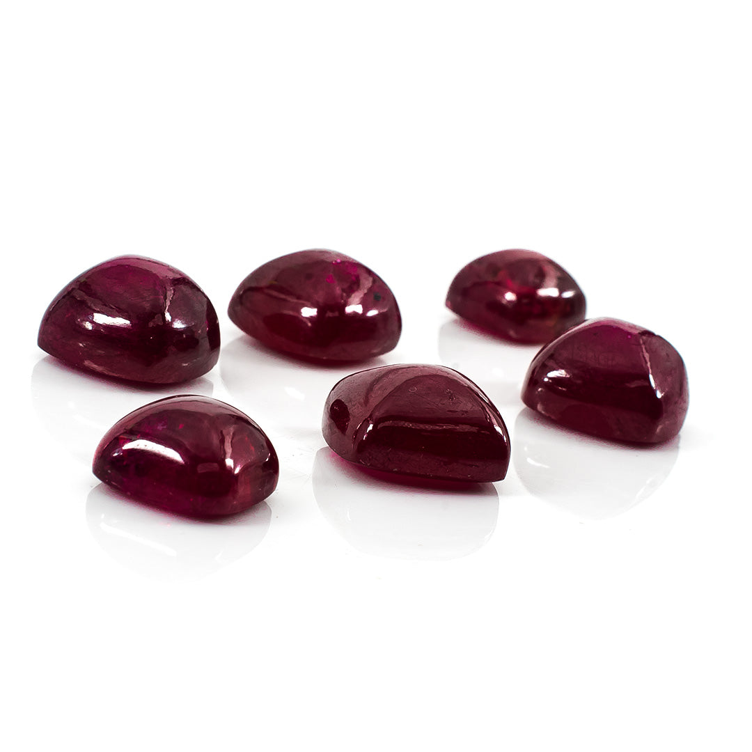 Natural Bangkok Ruby Calibrated Sugar Loaf | 6mm & 7mm