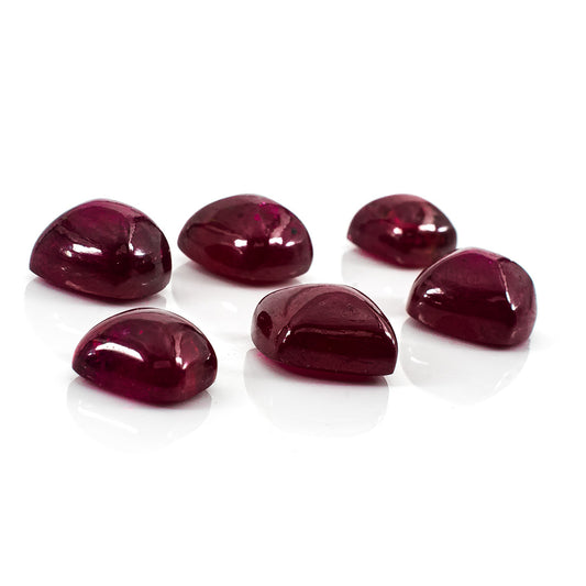 Natural Bangkok Ruby Calibrated Sugar Loaf | 6mm & 7mm