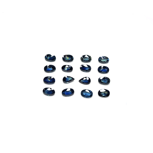 100% Natural Blue Sapphire Heated Calibrated Ovals | 4x5mm