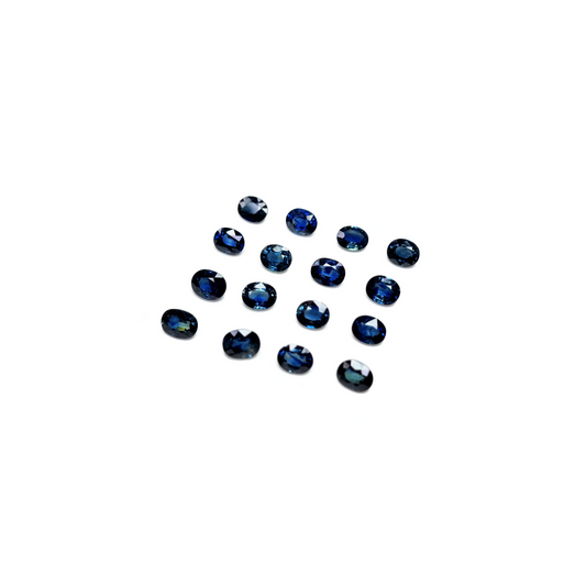 100% Natural Blue Sapphire Heated Calibrated Ovals