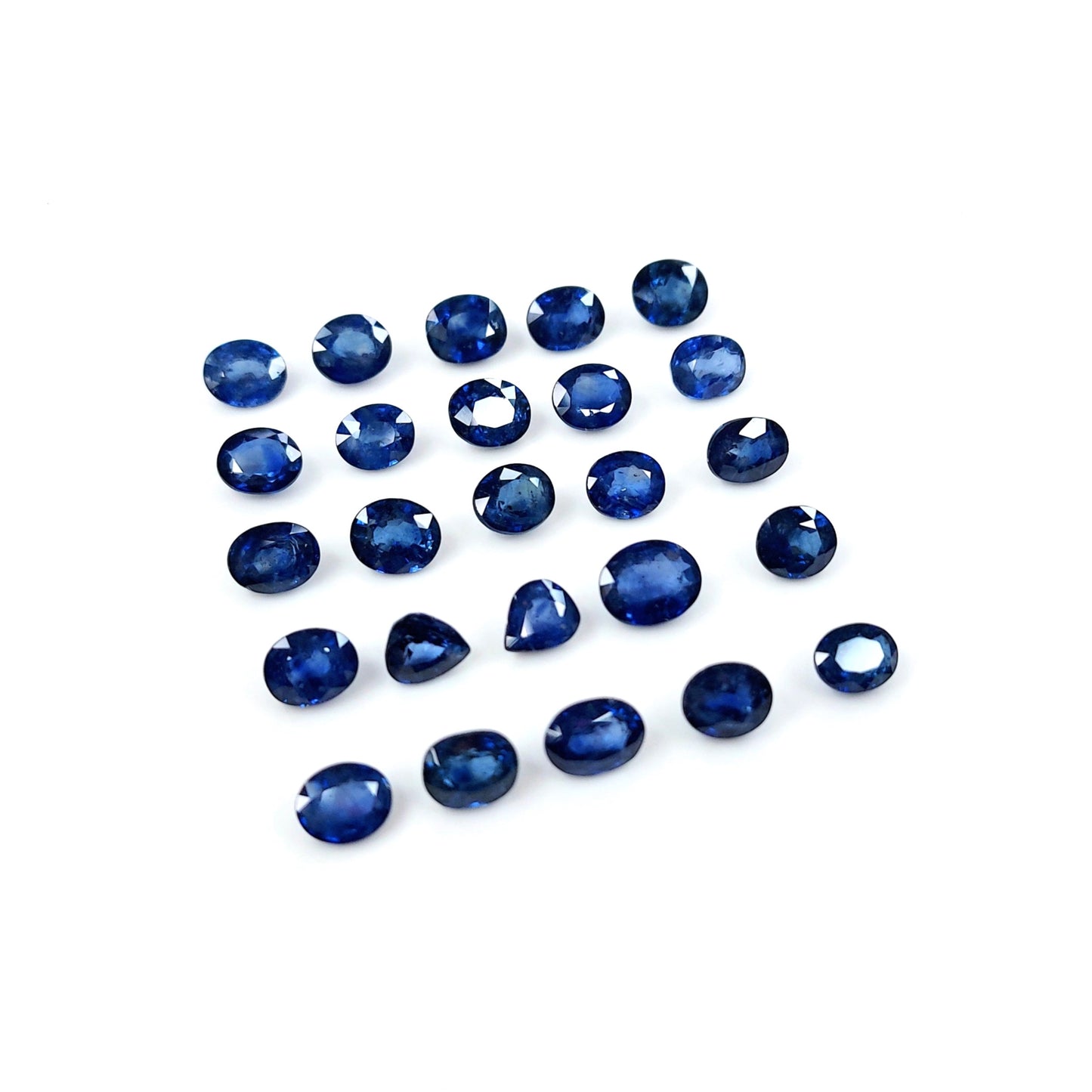 100% Natural Blue Sapphire Beriliyum Heated Calibrated Ovals