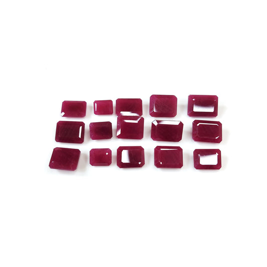 100% Natural Unheated African Ruby Octagon