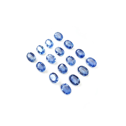Natural Ceylon Untreated Blue Sapphire Calibrated Ovals | 3X5mm & 6x4mm