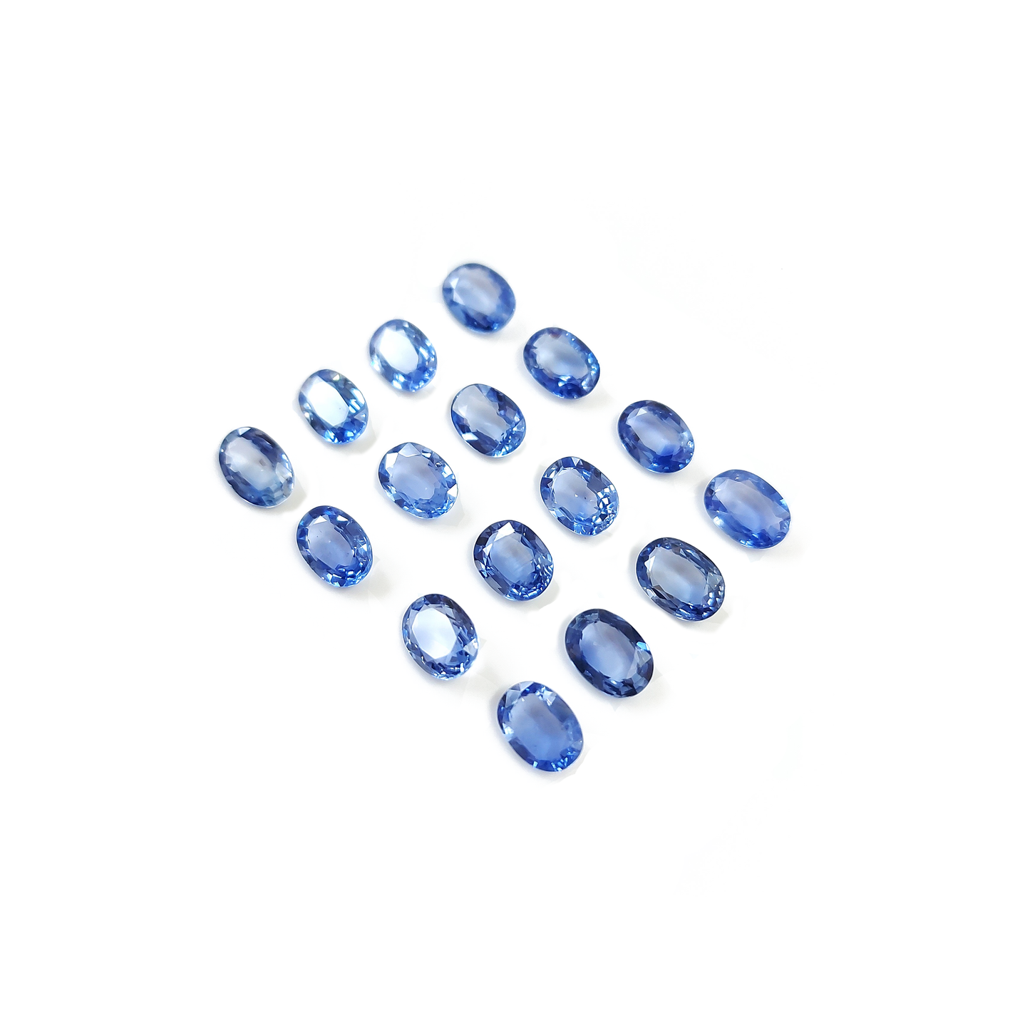 100% Natural Ceylon Blue Sapphire Heated Calibrated Ovals