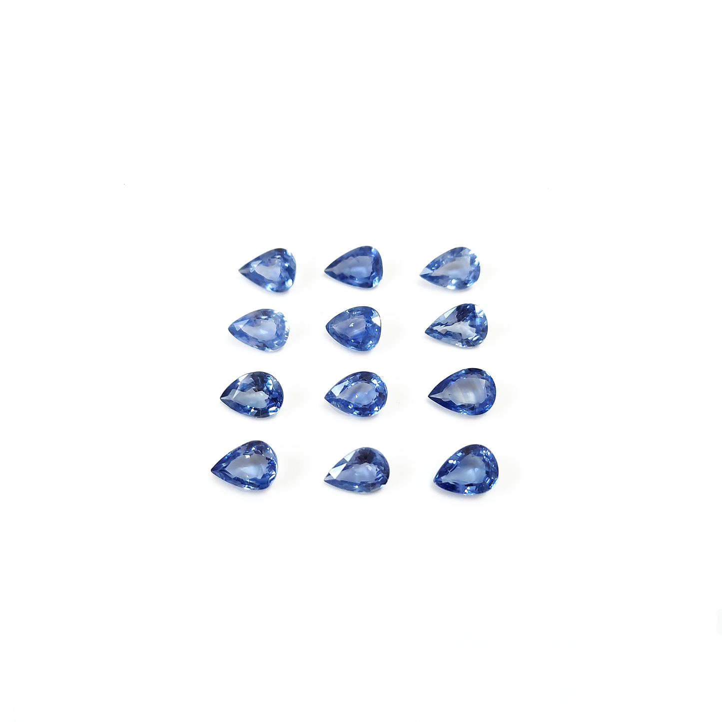 100% Natural Blue Sapphire Heated Calibrated Pear