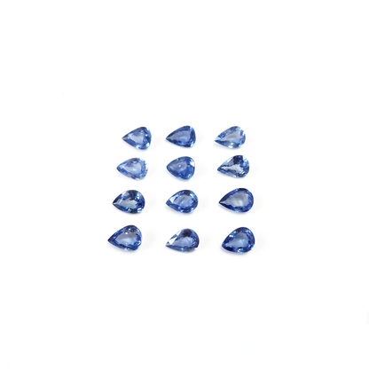 100% Natural Blue Sapphire Heated Calibrated Pear