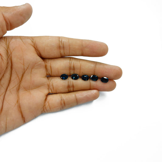 Natural London Blue Topaz Calibrated Oval | 6x7mm - 7x9mm