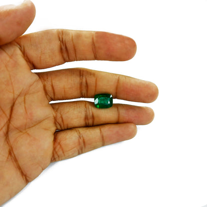 100% Natural Zambian Emerald Cushion | 6.10cts