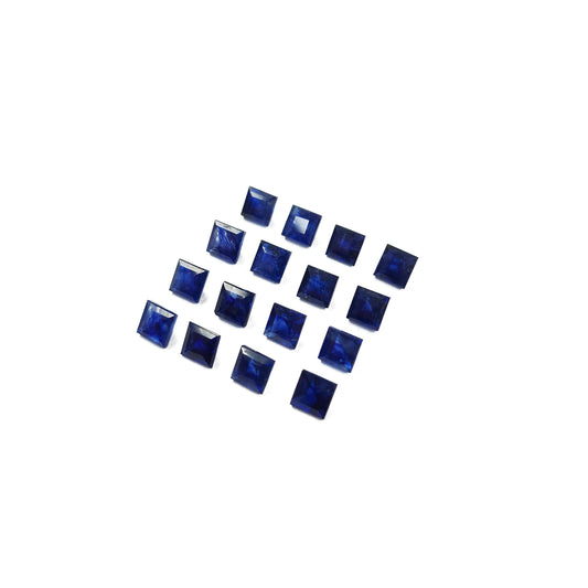 Natural Bangkok Blue Sapphire Calibrated Squares | 4.5mm - 5.5mm