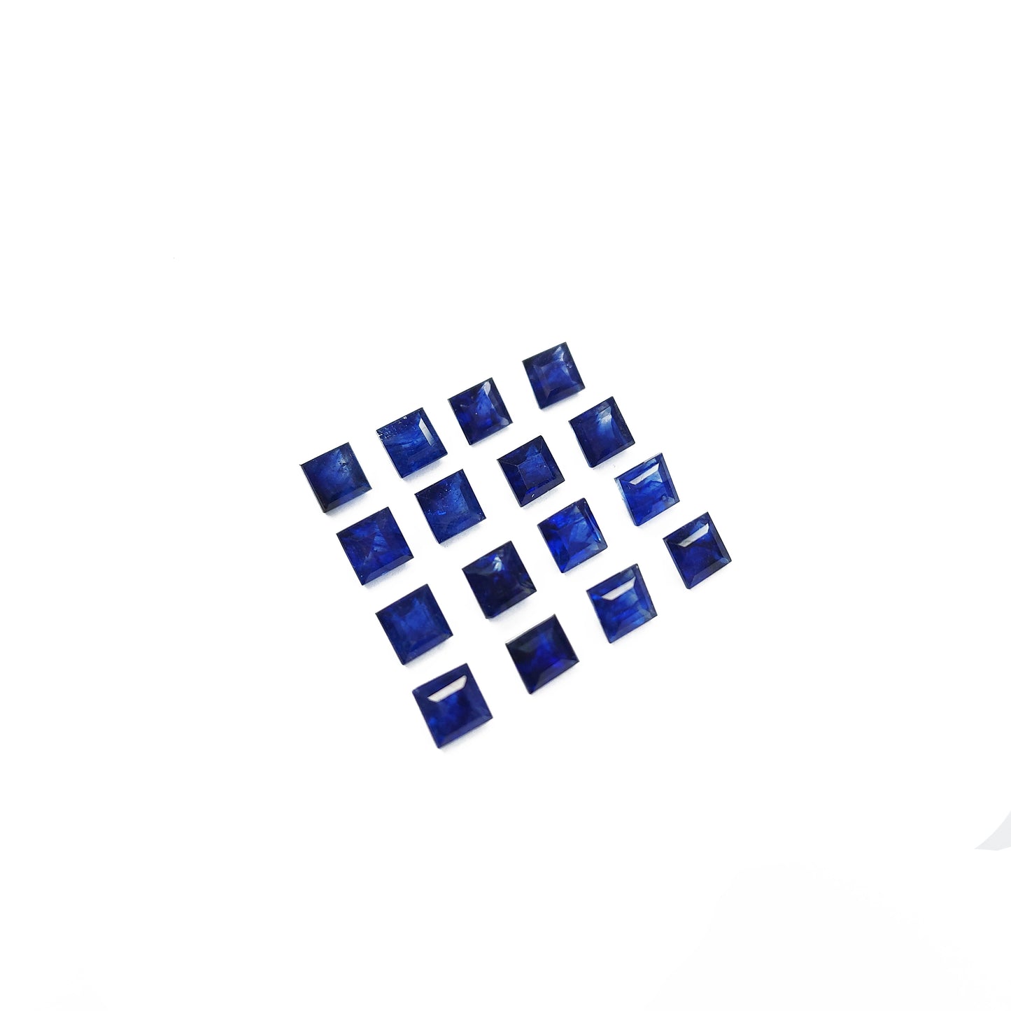 Natural Bangkok Blue Sapphire Calibrated Squares | 4.5mm - 5.5mm