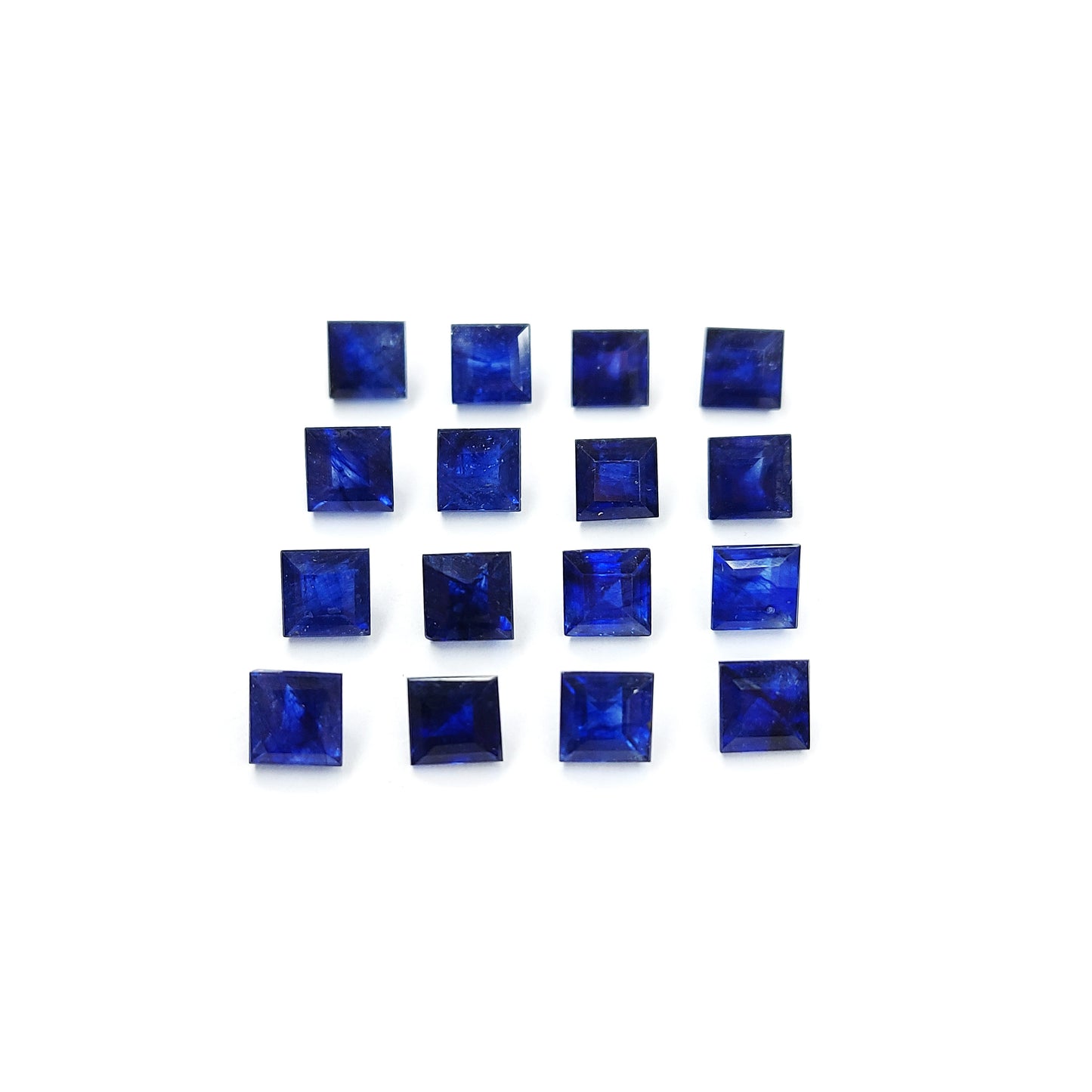 Natural Bangkok Blue Sapphire Calibrated Squares | 4.5mm - 5.5mm