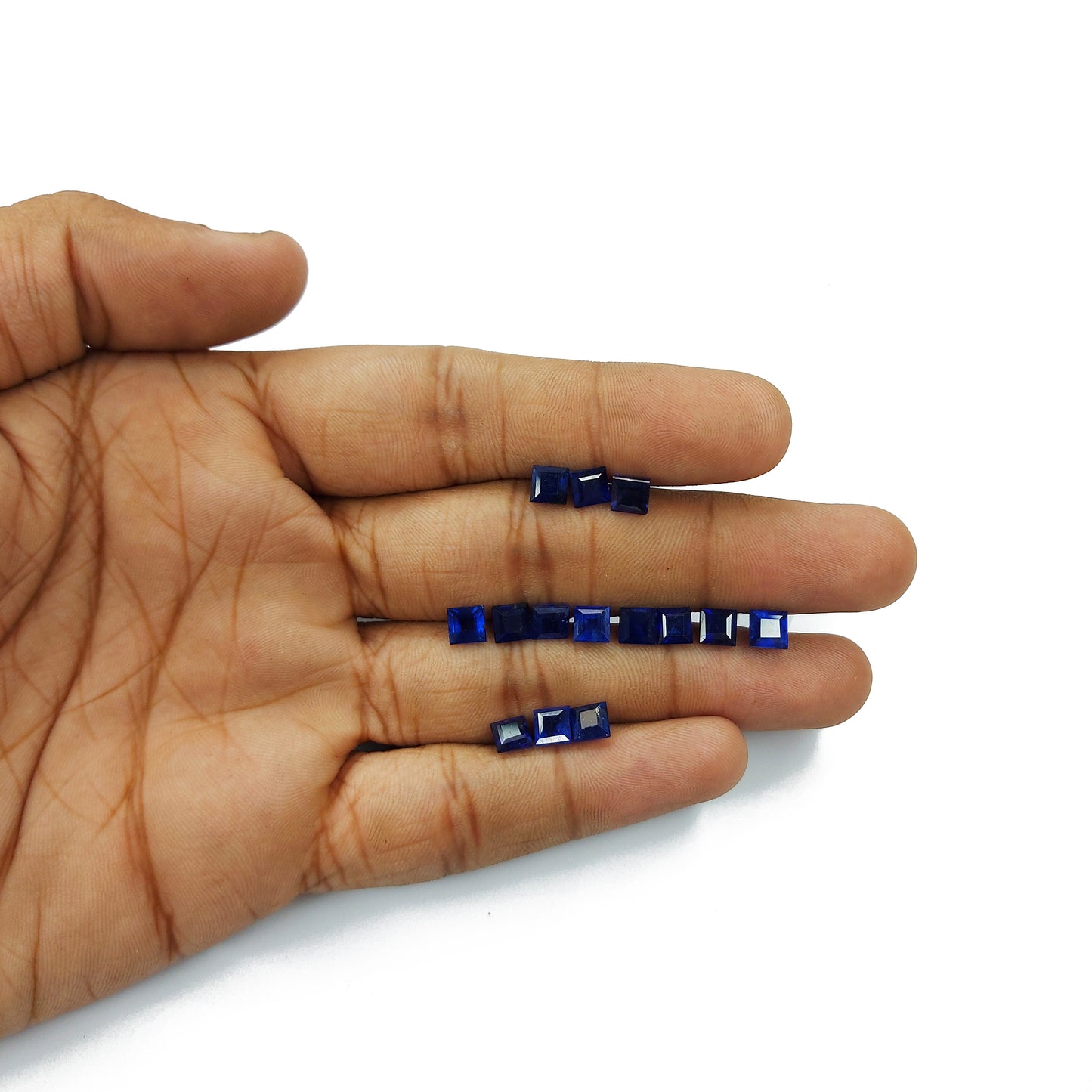 Natural Bangkok Blue Sapphire Calibrated Squares | 4.5mm - 5.5mm