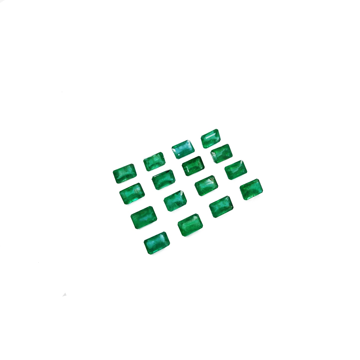 Natural Zambian Emerald Calibrated Octagons | 3x5mm - 7x5mm