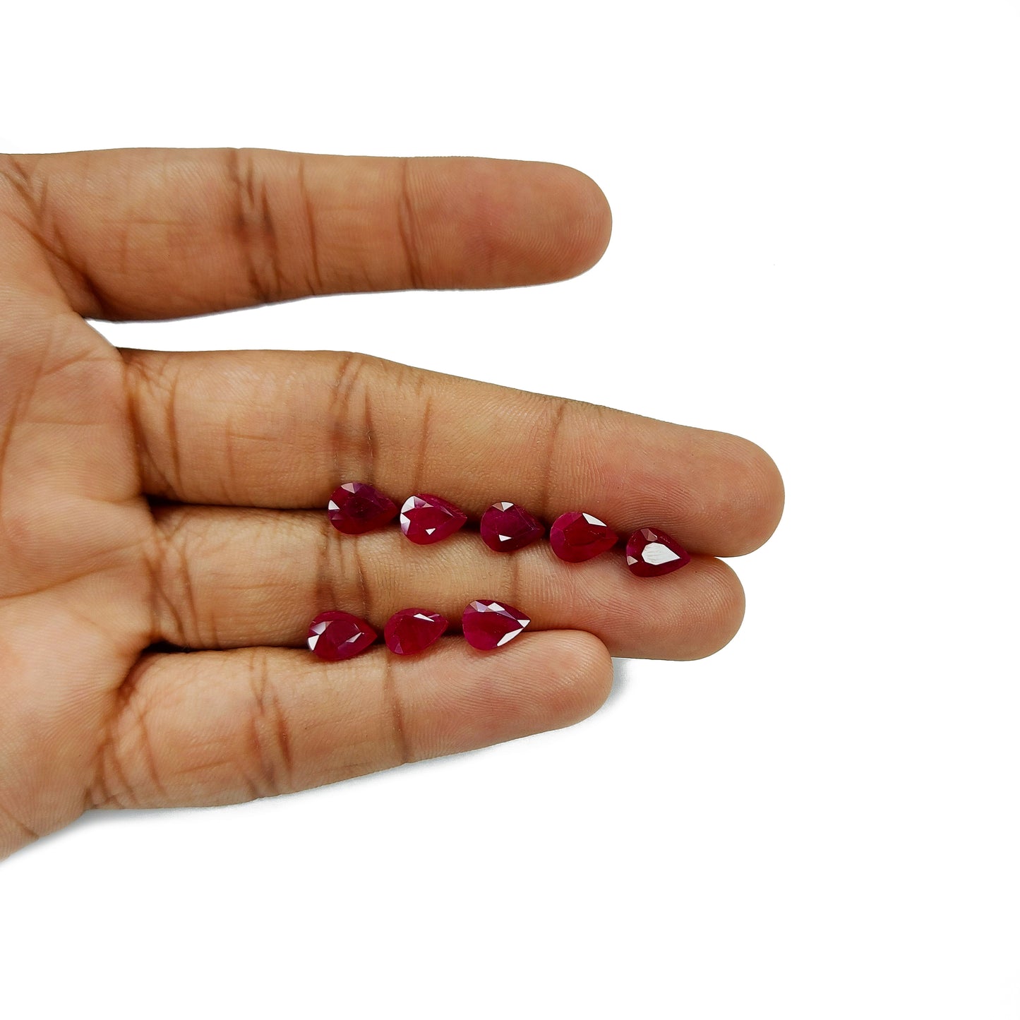 Natural Burma Untreated Ruby Calibrated Pears | 6x8mm & 7x5mm