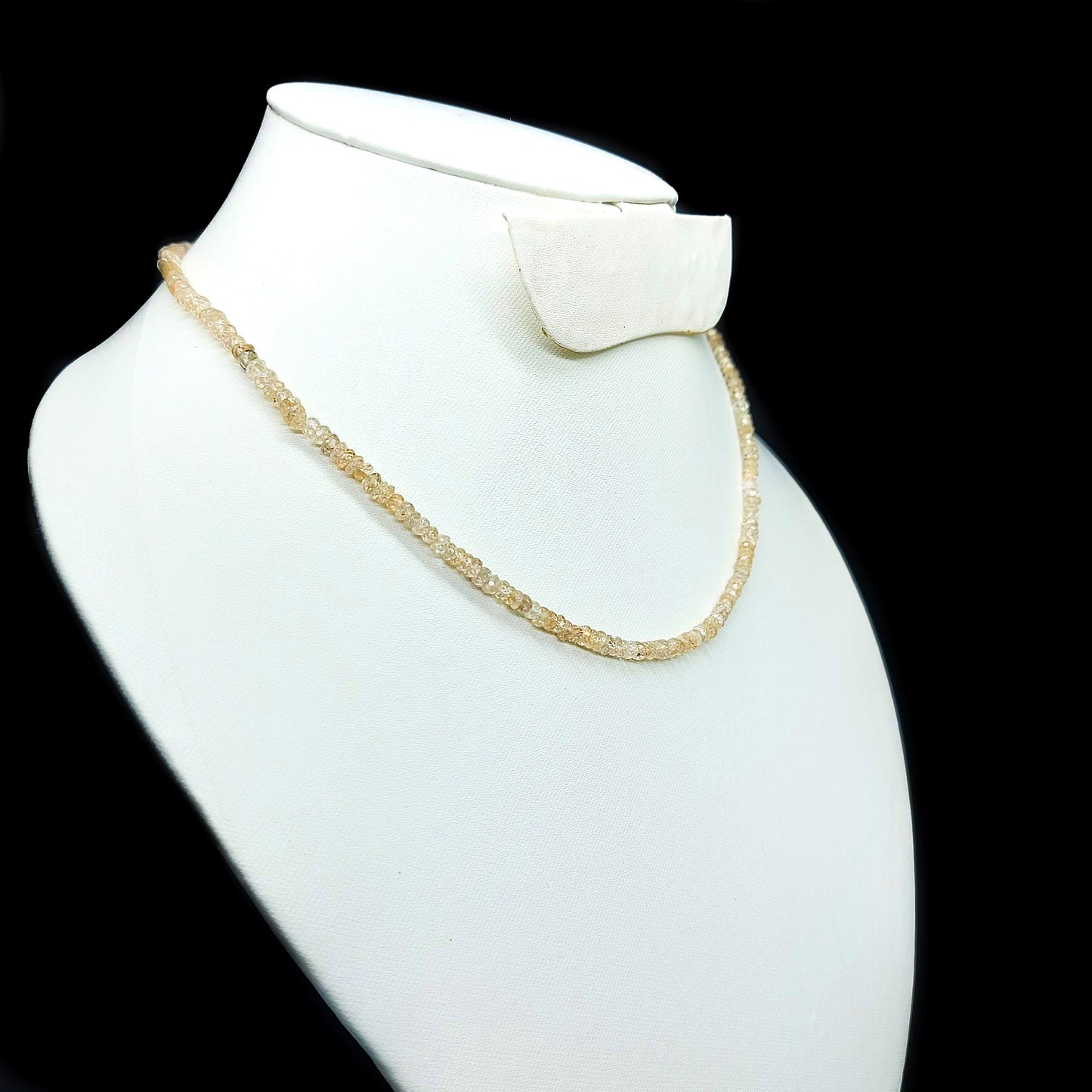 Natural Zircon Faceted Beads Necklace