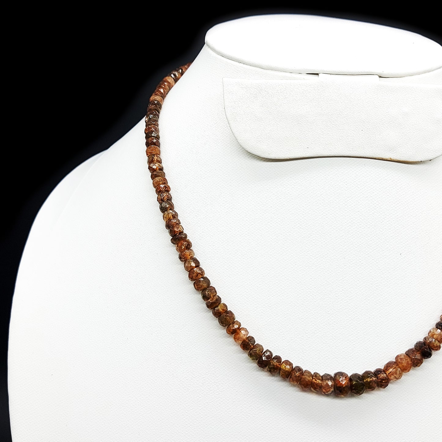 Natural Endosite Faceted Beads Necklace