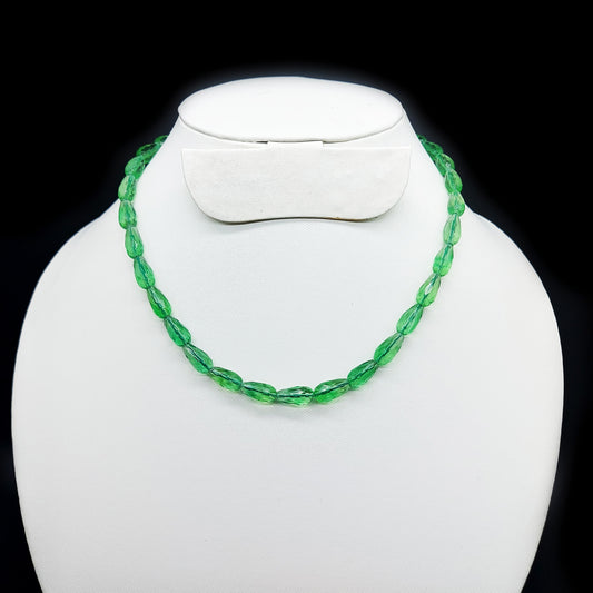 Natural Florite Faceted Drop Necklace