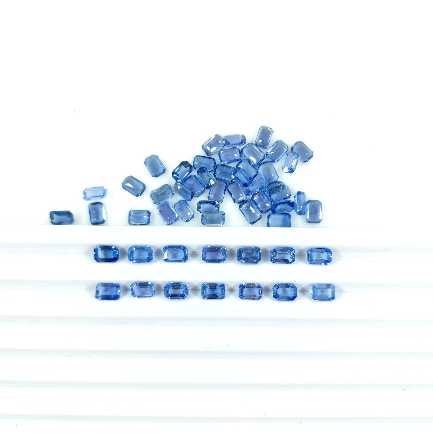 100% Natural Heated Blue Sapphire Ceylon Calibrated Octagons