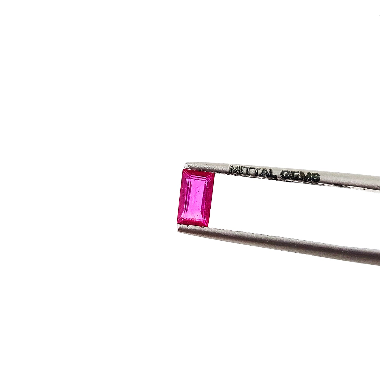Natural Ruby Calibrated Fissure Filled Baguettes | 3x5mm