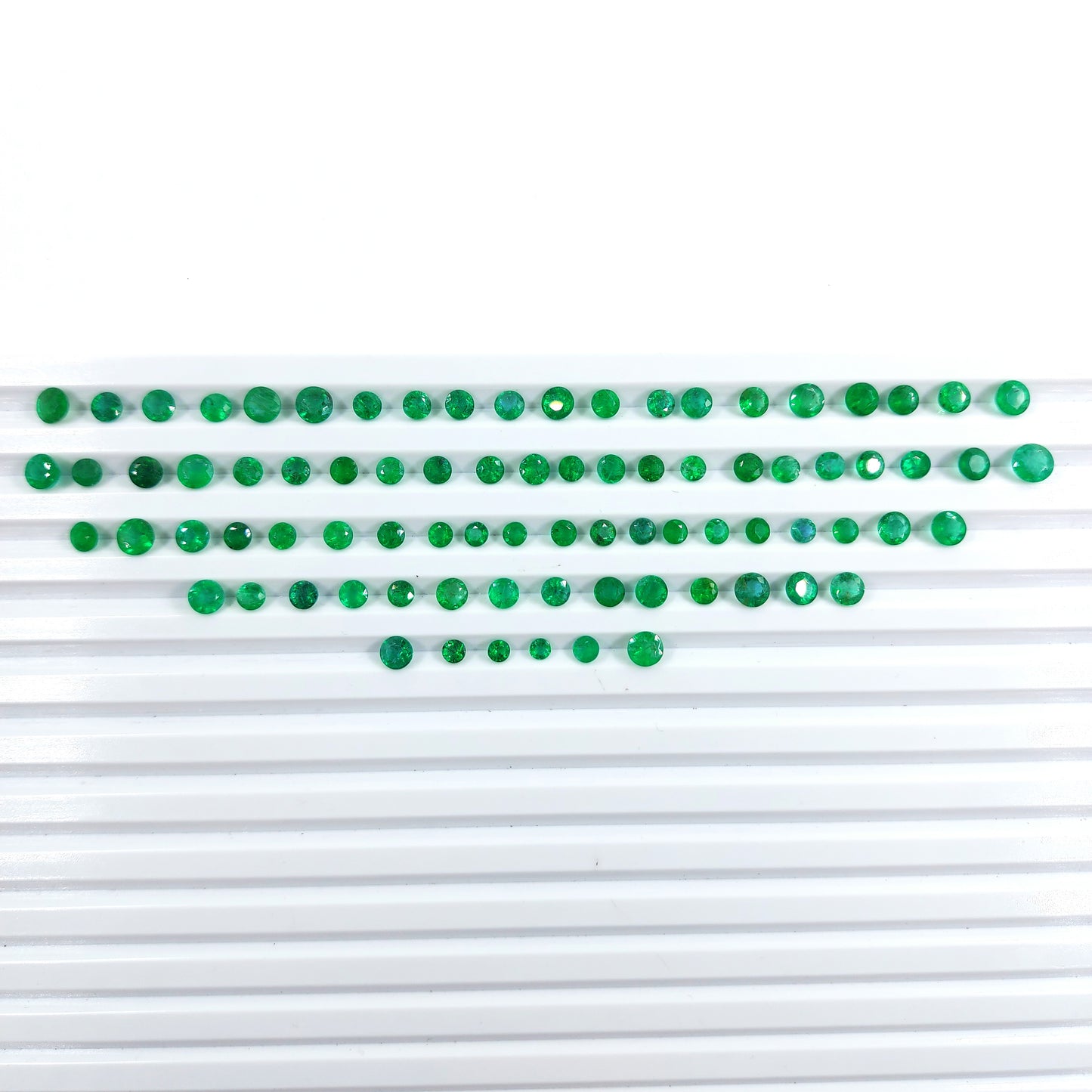 Natural Zambian Emerald Calibrated Rounds | 3mm - 6mm