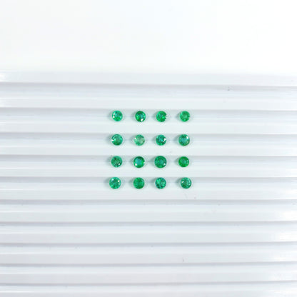 Natural Emerald Calibrated Rounds | 3.5mm - 4.5mm
