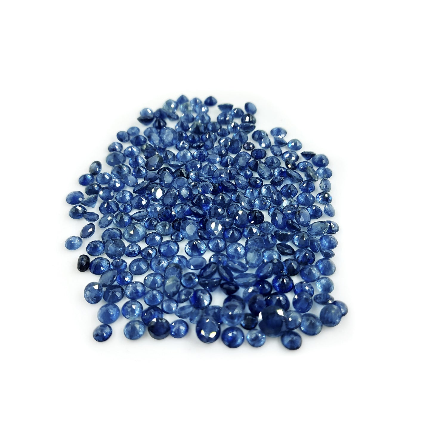 100% Natual Blue Sapphire Heated Calibrated Rounds