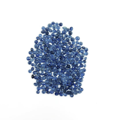 100% Natual Blue Sapphire Heated Calibrated Rounds