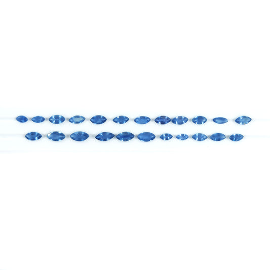 Natural Untreated Blue Sapphire Calibrated Marquise | 2.5X5mm & 3X6mm