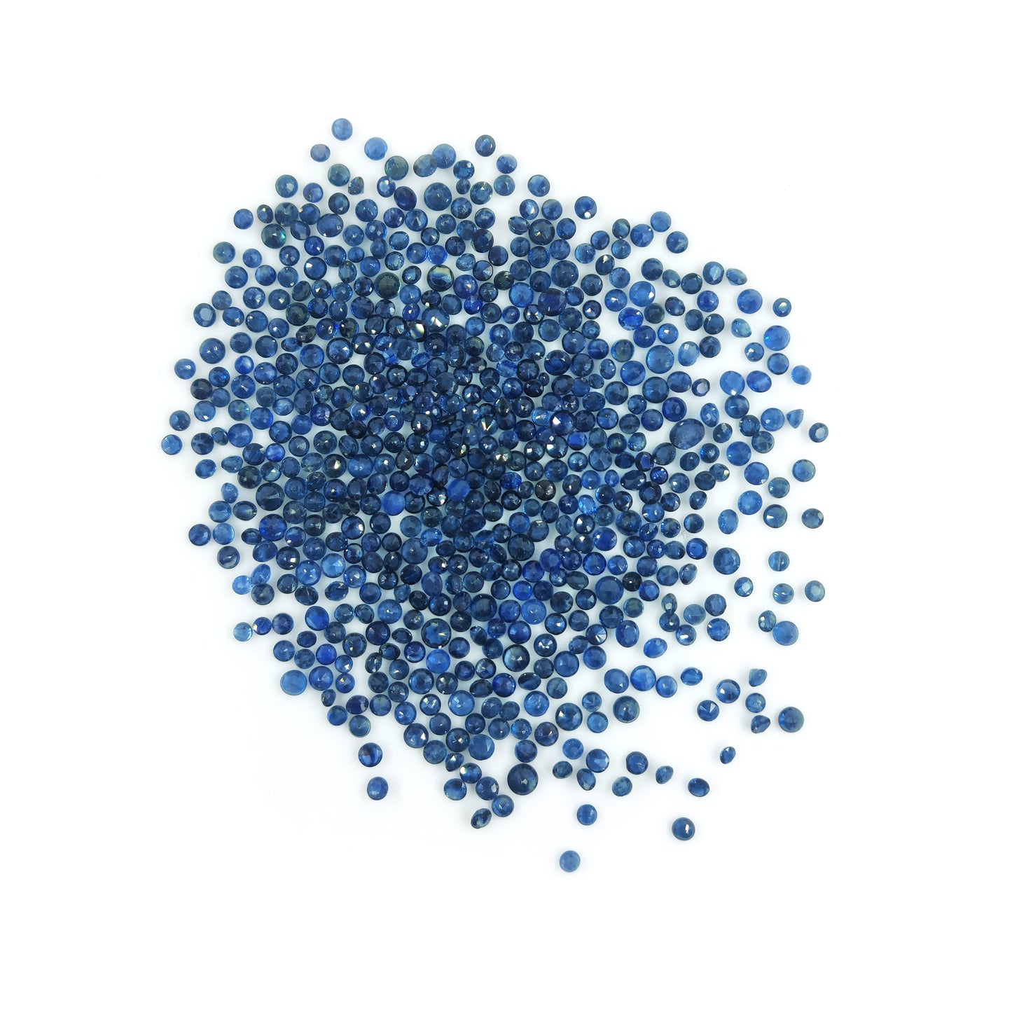 100% Natural Blue Sapphire Heated Calibrated Rounds