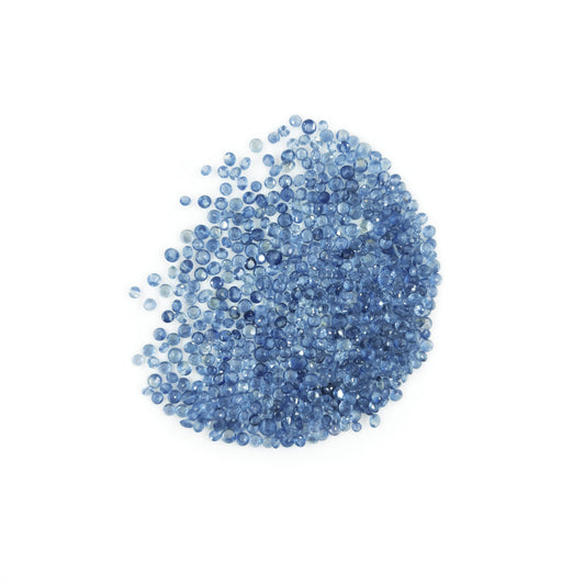 100% Natural Blue Saphhire Heated Calibrated Rounds