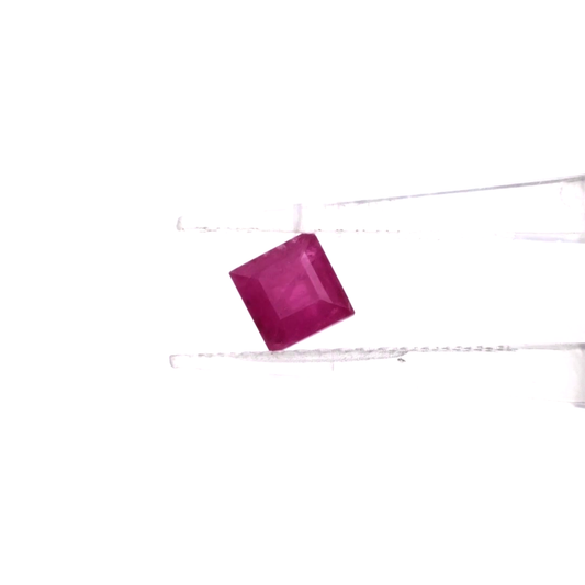 Natural African Untreated Calibrated Ruby Square | 3mm & 4mm