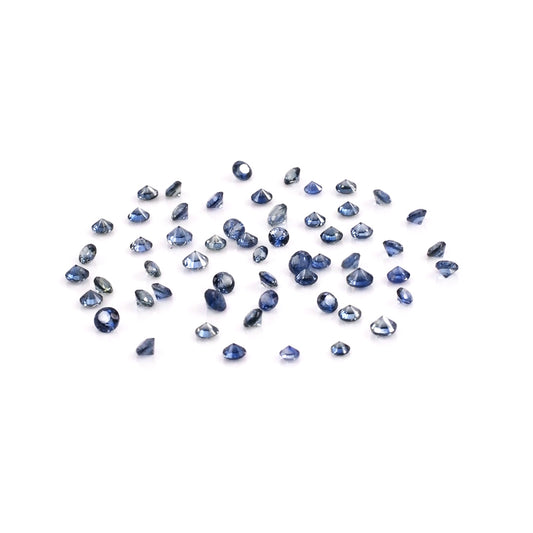 Natural Untreated Blue Sapphire Calibrated Rounds | 2mm