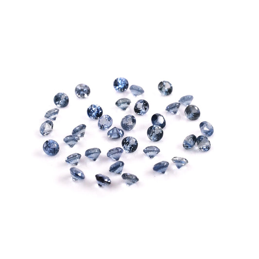 Natural Untreated Blue Sapphire Calibrated Rounds | 1mm & 1.25mm