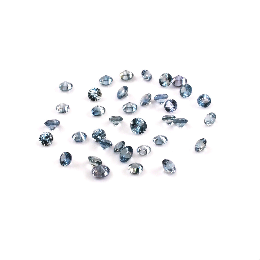 Natural Untreated Blue Sapphire Calibrated Rounds | 2mm
