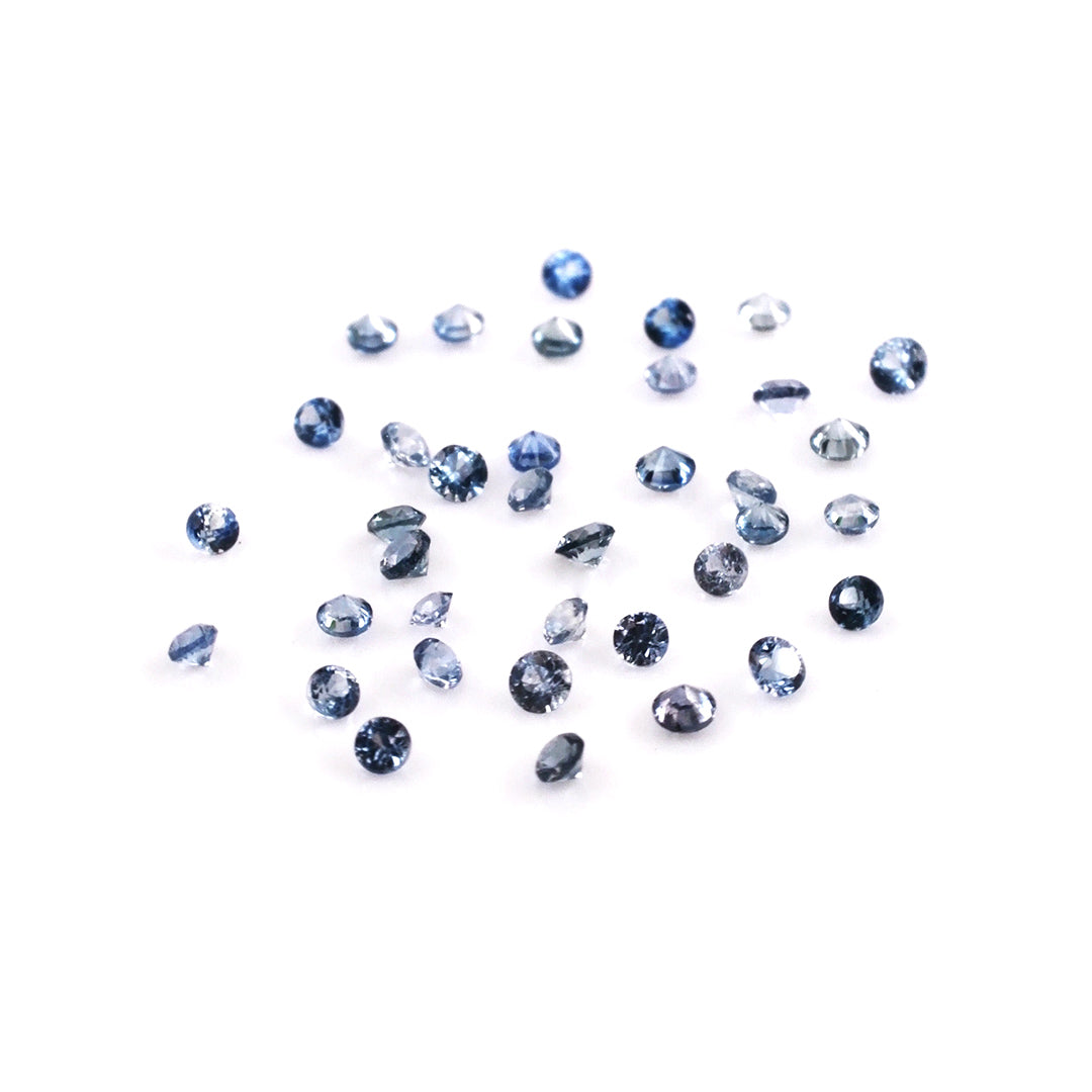 Natural Madagascar Untreated Blue Sapphire Calibrated Rounds | 2mm