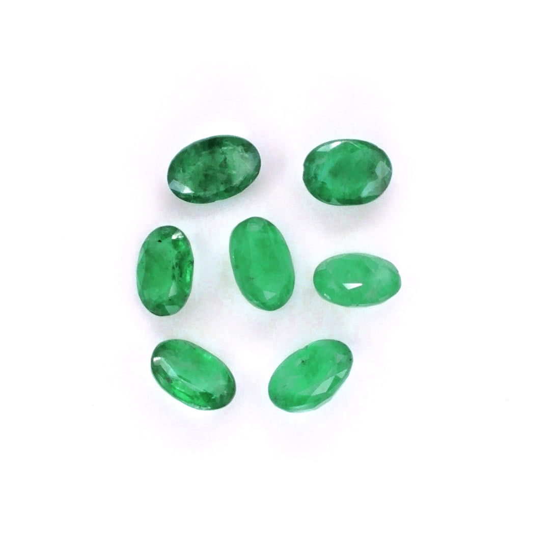 Natural Zambian Emerald Calibrated Ovals | 3x5mm & 4x6mm