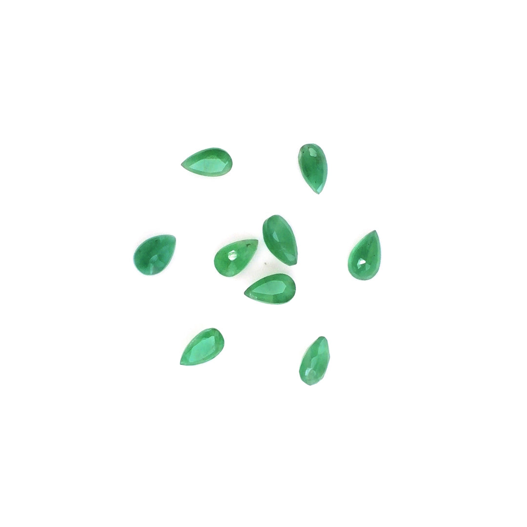 Natural Zambian Emerald Calibrated Pears | 5x7mm & 6x8mm