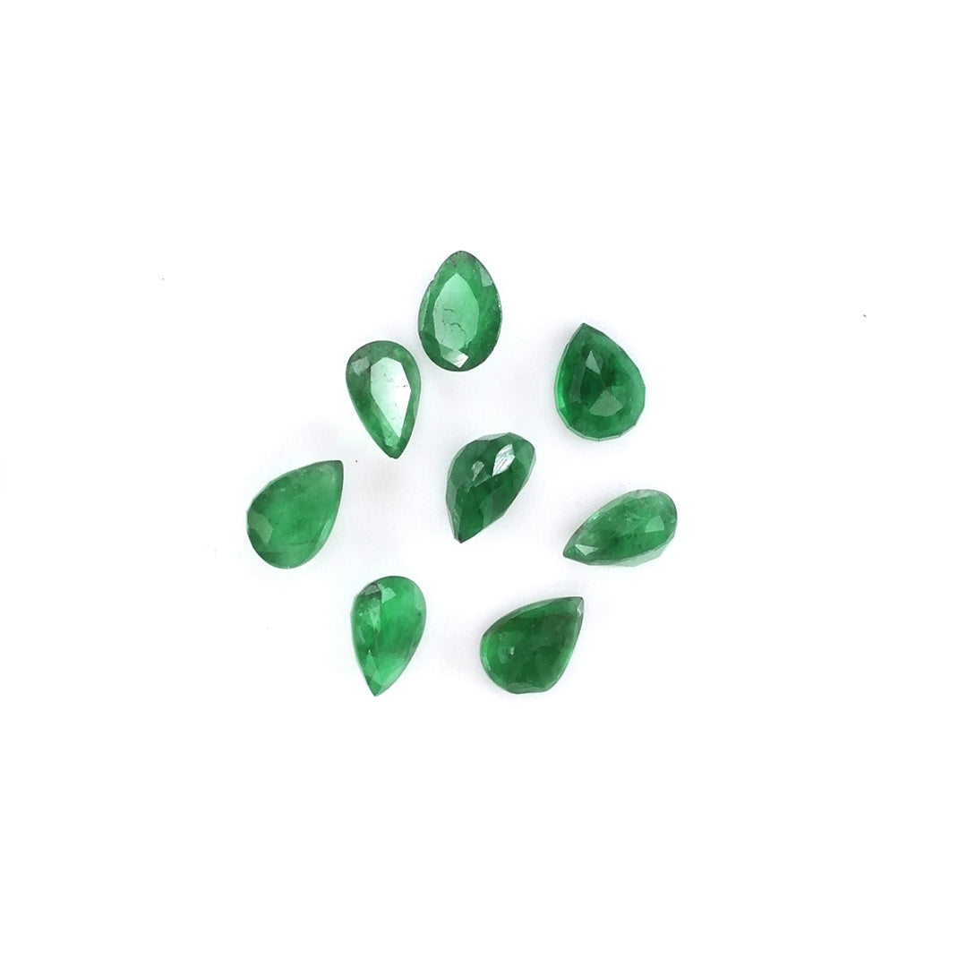 Natural Zambian Emerald Calibrated Pears | 5x7mm & 6x8mm