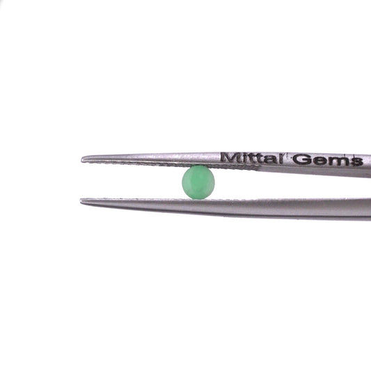 Natural Zambian Emerald Calibrated Rounds | 5mm & 6mm