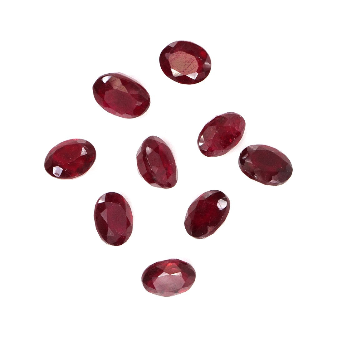 Natural Bangkok Ruby Calibrated Ovals | 2x4mm