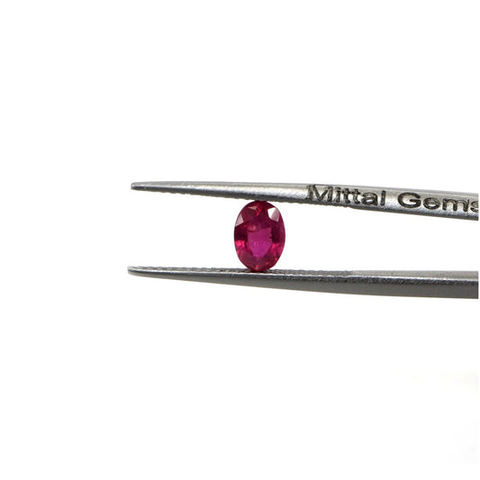 Natural Bangkok Ruby Calibrated Ovals | 2x4mm