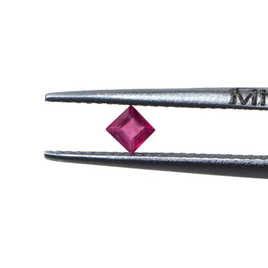 Natural Bangkok Ruby Calibrated Squares | 3mm & 3.5mm
