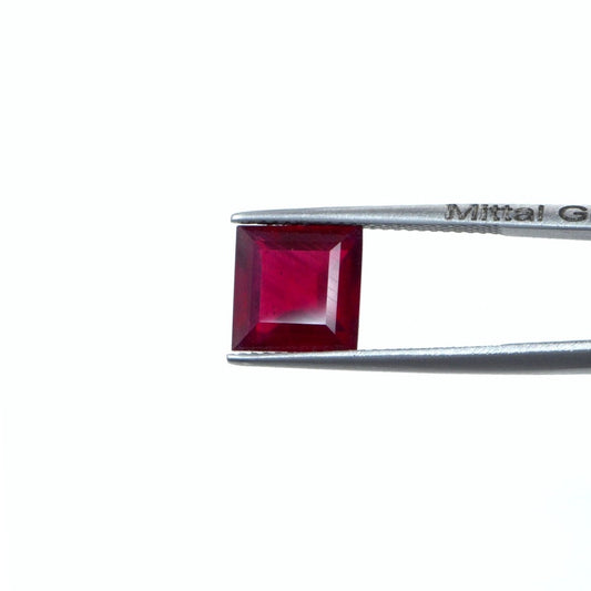 Natural Bangkok Ruby Calibrated Squares | 8mm & 9mm