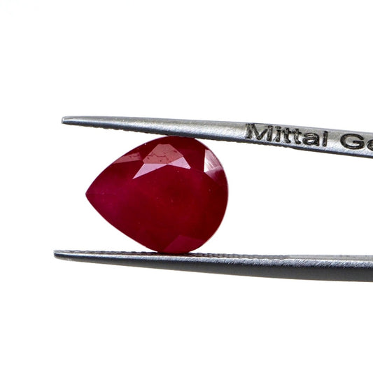 Natural Bangkok Ruby Calibrated Pears | 11x12mm & 12x13mm