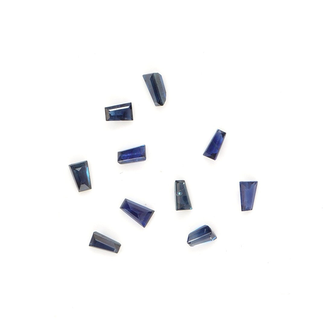Natural Untreated Bangkok Blue Sapphire Calibrated Baguettes | 2x3x5mm