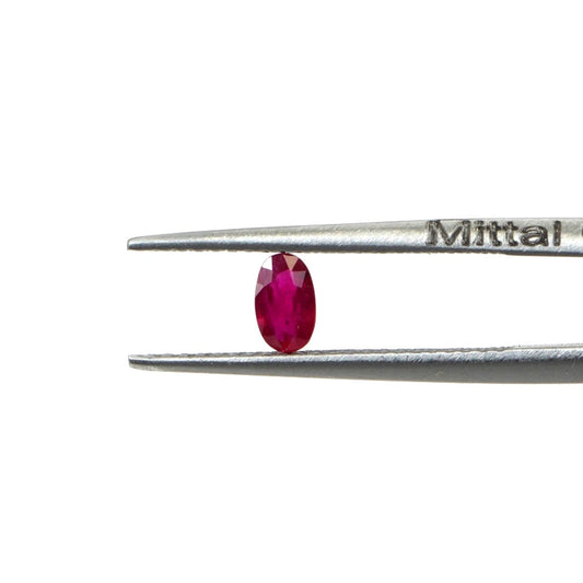Natural Untreated Mozambique Ruby Calibrated Ovals | 3x5mm & 4x6mm