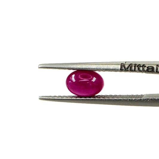 Natural Bangkok Ruby Calibrated Cabochon Ovals | 5x7mm & 6x8mm