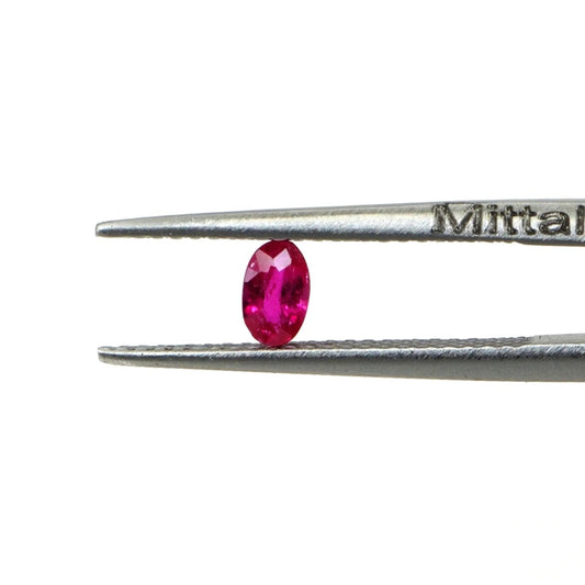 Natural Untreated Mozambique Ruby Calibrated Ovals | 3x5mm & 4x6mm