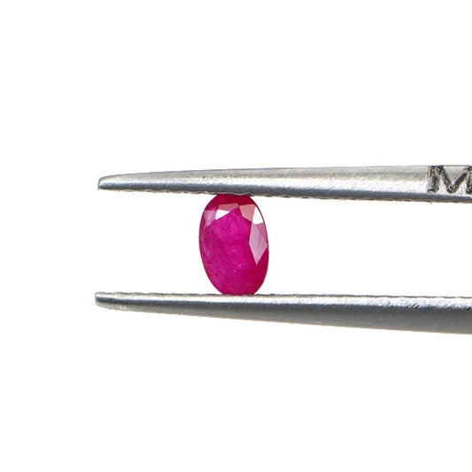 Natural Untreated Mozambique Ruby Calibrated Ovals | 3x5mm & 4x6mm